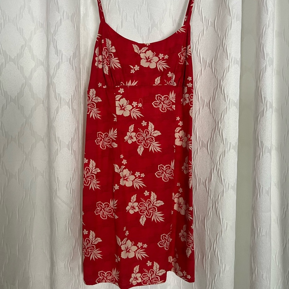 Red Floral Dress